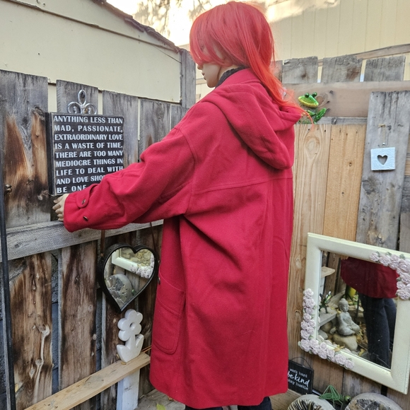 Henry White Dublin vintage wool and cashmere over coat with removable hood - Picture 3 of 9